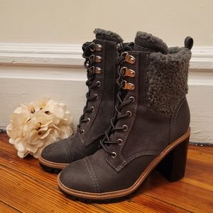 Nine West Phaedra Heeled Combat Boots